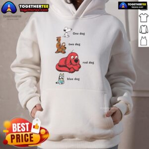 Alternative view of Good Snoopy 1 Dog 2 Dog Red Dog Blue Dog T-Shirt