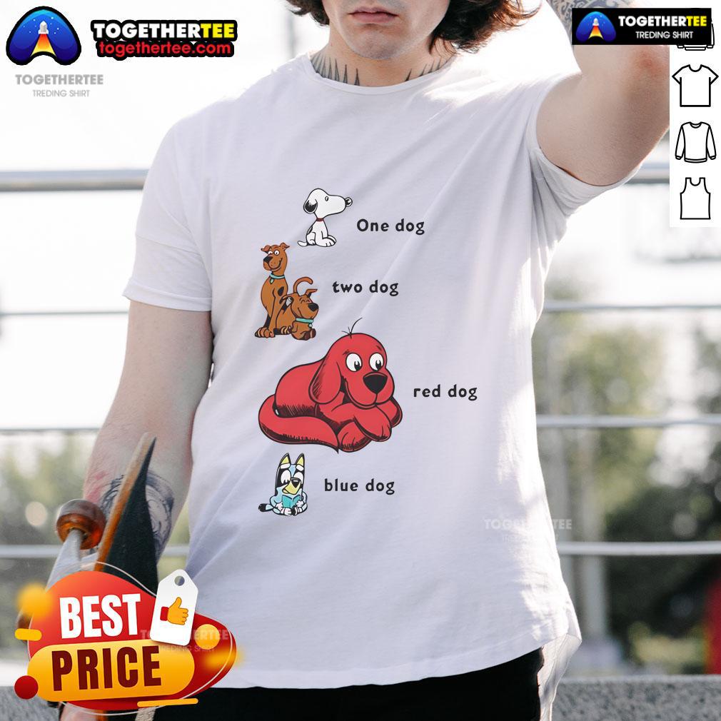 Good Snoopy 1 Dog 2 Dog Red Dog Blue Dog T-Shirt