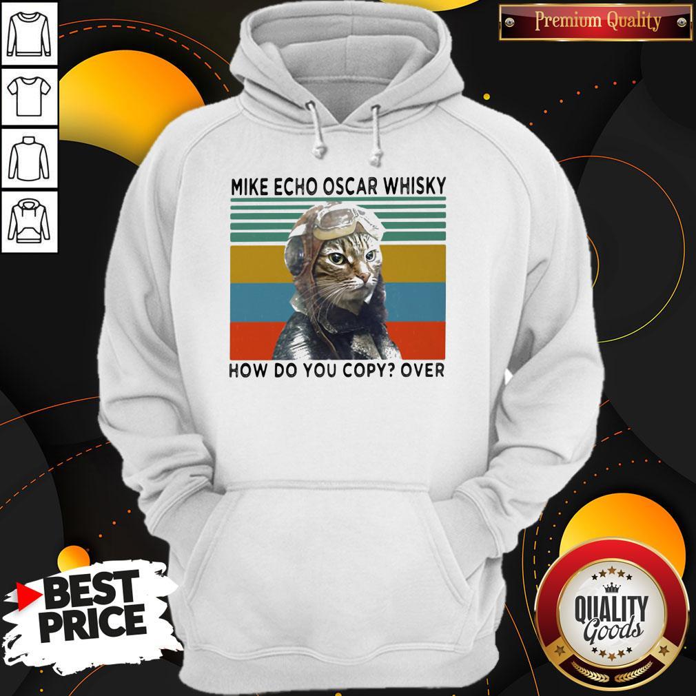 Cat Mike Echo Oscar Whisky How Do You Copy Over Vintage Retro Shirt - Image 5