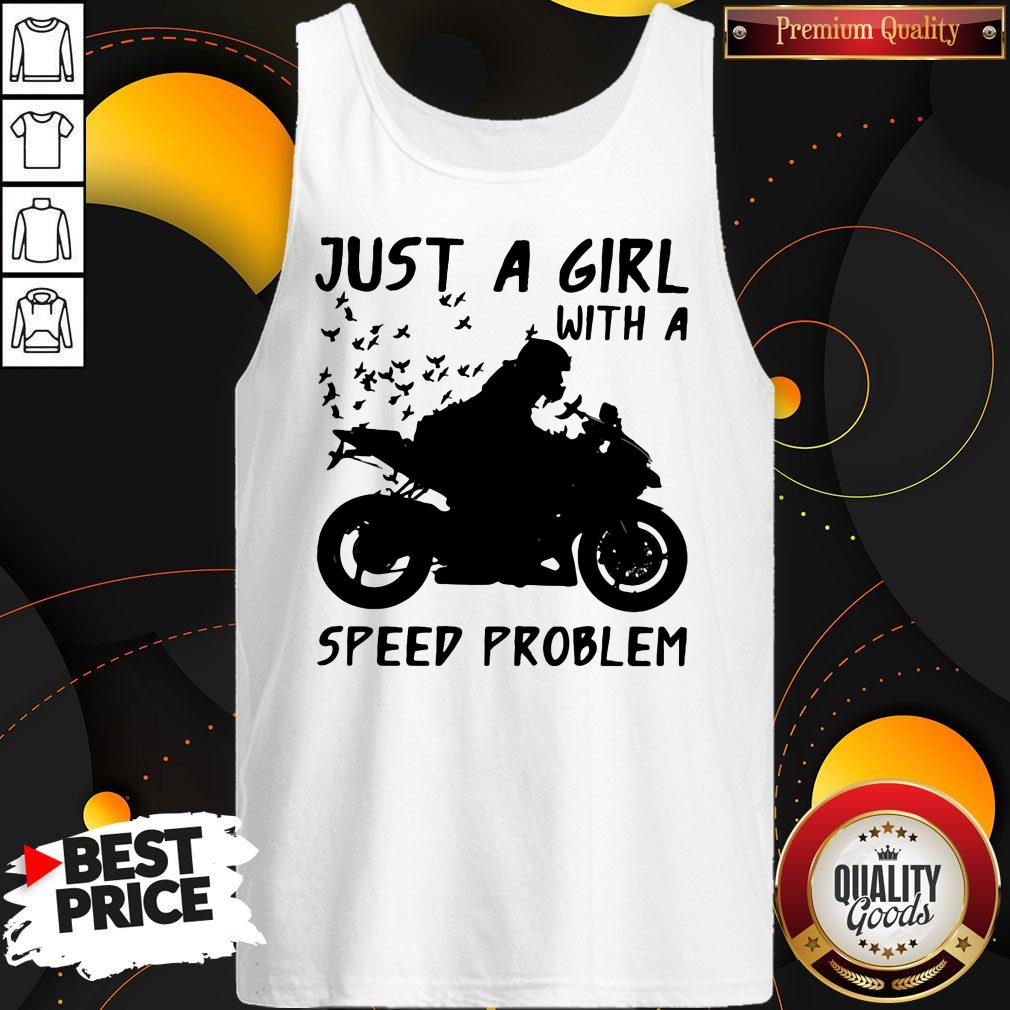 Nice Just A Girl With A Speed Problem Girl Sportbike Shirt - Image 3