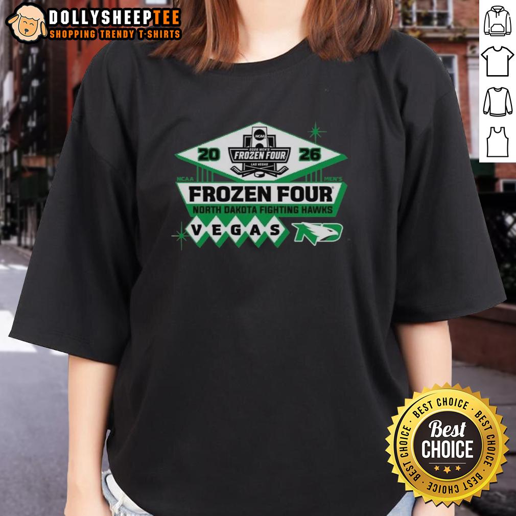 Official North Dakota Ice 2026 NCAA Hockey Frozen Four T-Shirt - Image 3