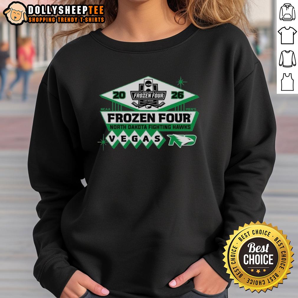 Official North Dakota Ice 2026 NCAA Hockey Frozen Four T-Shirt - Image 5
