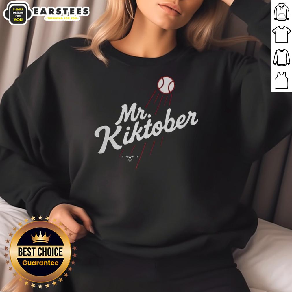 Official Mr. Kiktober Los Angeles Dodgers Baseball The Clutch Season T-Shirt - Image 5
