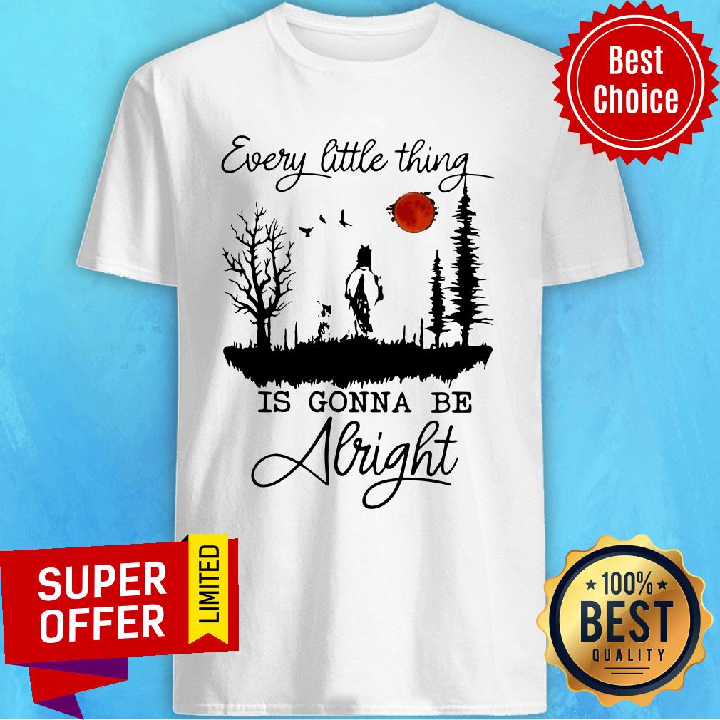 Premium Every Little Thing Is Gonna Be Alright Horse Shirt