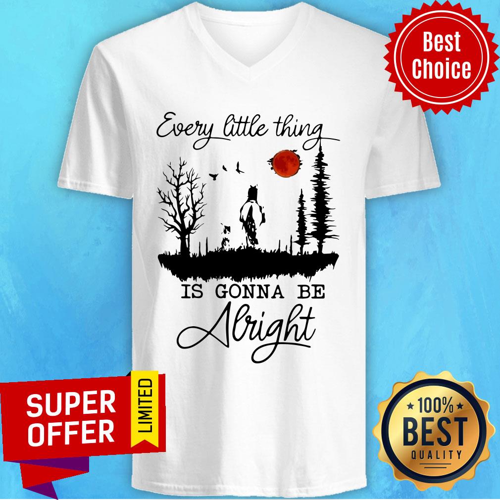 Premium Every Little Thing Is Gonna Be Alright Horse Shirt - Image 4