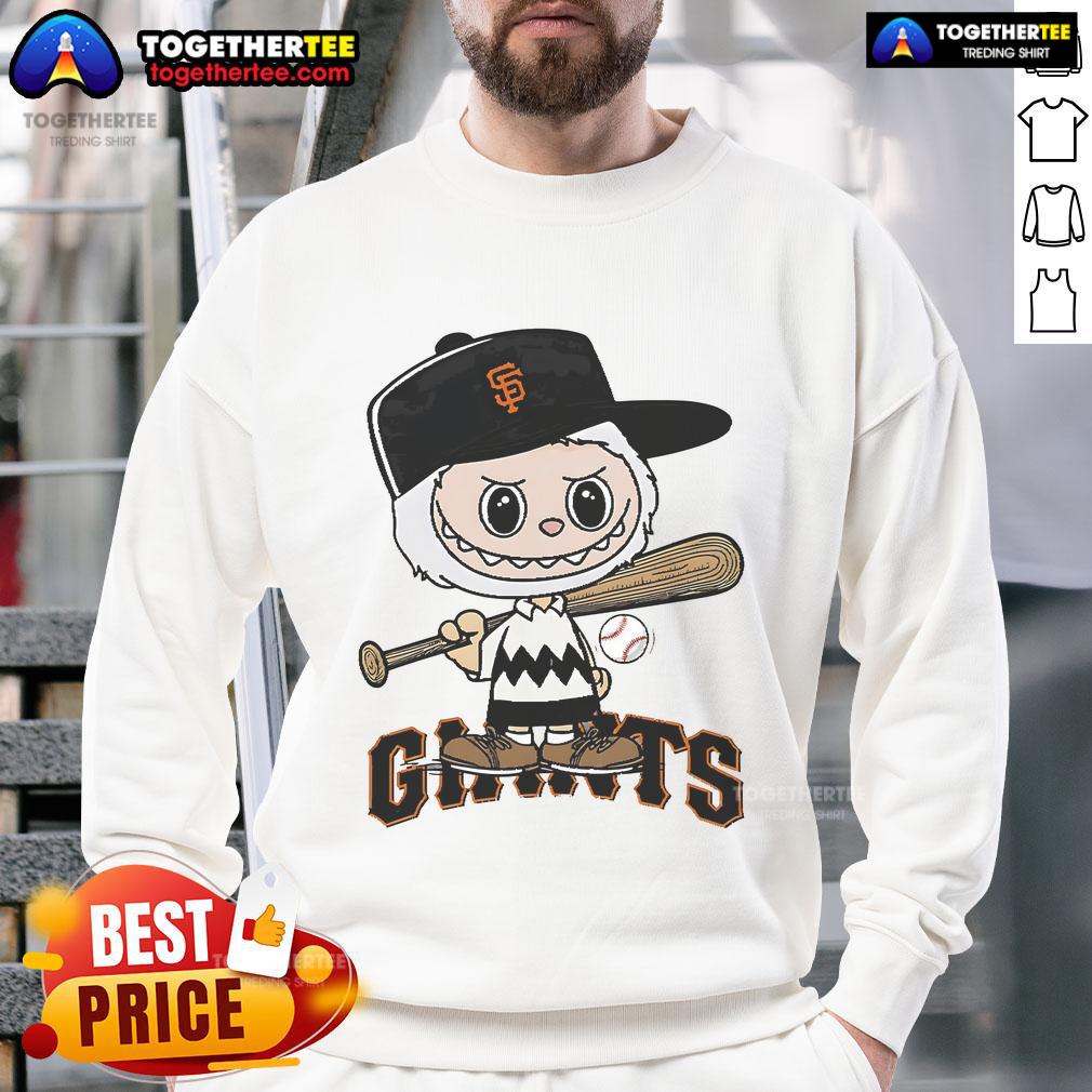 Nice Labubu Charlie Brown San Francisco Giants T-Shirt - Image 5