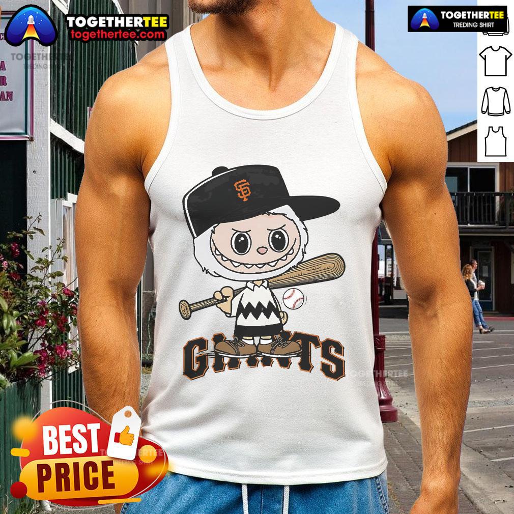 Nice Labubu Charlie Brown San Francisco Giants T-Shirt - Image 4