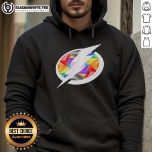 Alternative view of Original Tampa Bay Lightning Pride Logo T-Shirt