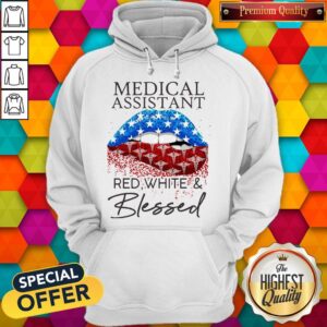 Alternative view of Each Medical Assistant Red White And Blessed Vintage Shirt