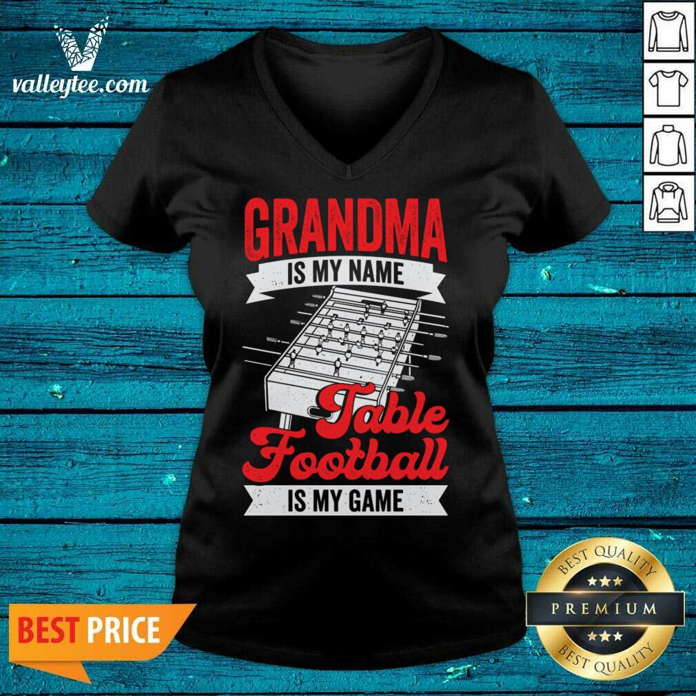 Grandma Is My Name Table Football Is My Game Shirt - Image 5