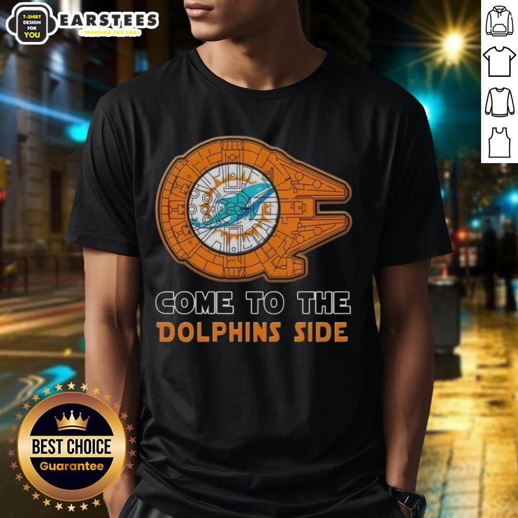 Awesome Star Wars Come To The Miami Dolphins Side T-Shirt