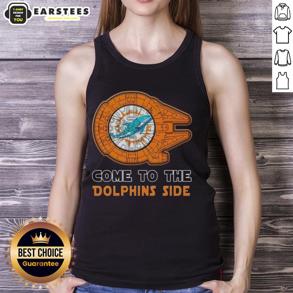 Awesome Star Wars Come To The Miami Dolphins Side T-Shirt - Image 4