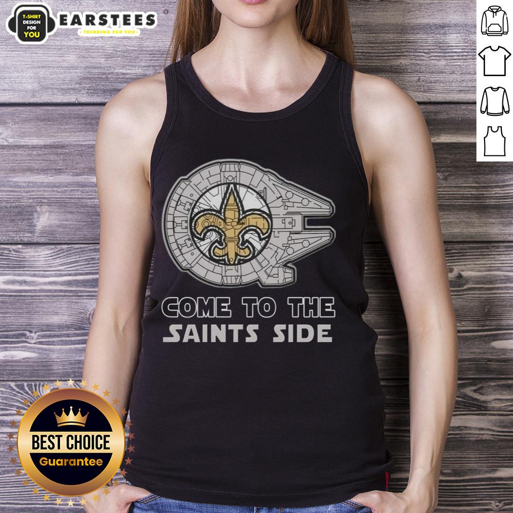 Awesome Star Wars Come To The New Orleans Saints Side T-Shirt - Image 4
