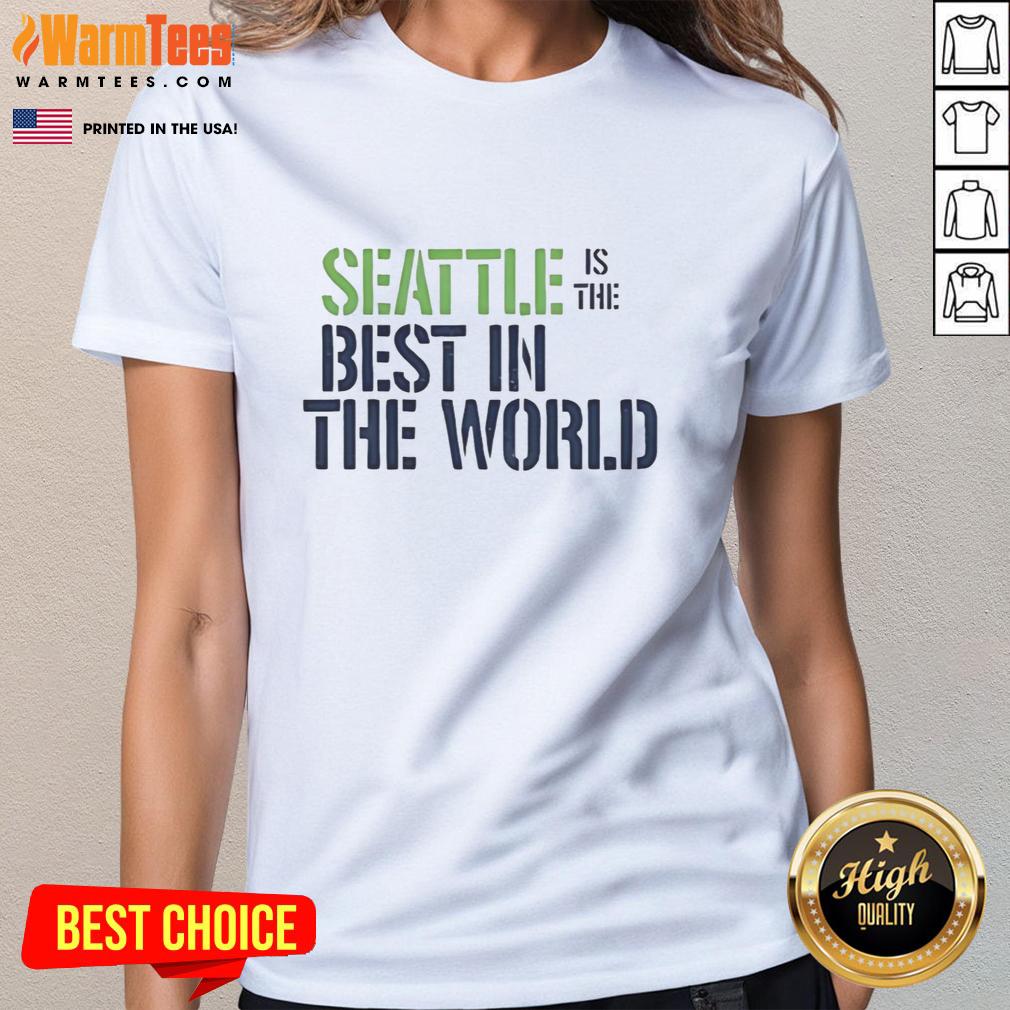 Good Seattle Is The Best In The World Ringer T-Shirt - Image 3
