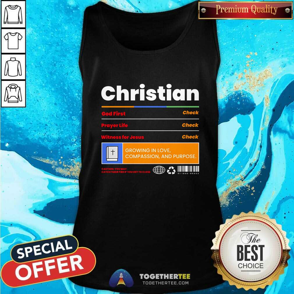 Hot Christian God First Prayer Life Witness For Jesus T-Shirt - Image 4