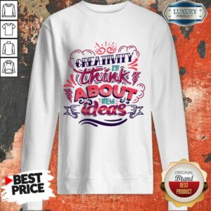 Alternative view of Creativity Is Think About New Ideas Shirt