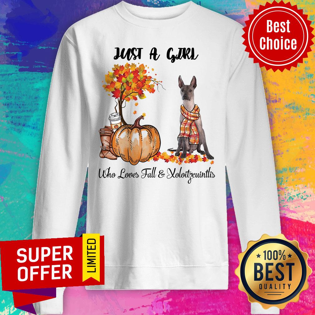 Just A Girl Who Loves Fall And Xoloitzcuintli Halloween Shirt - Image 4