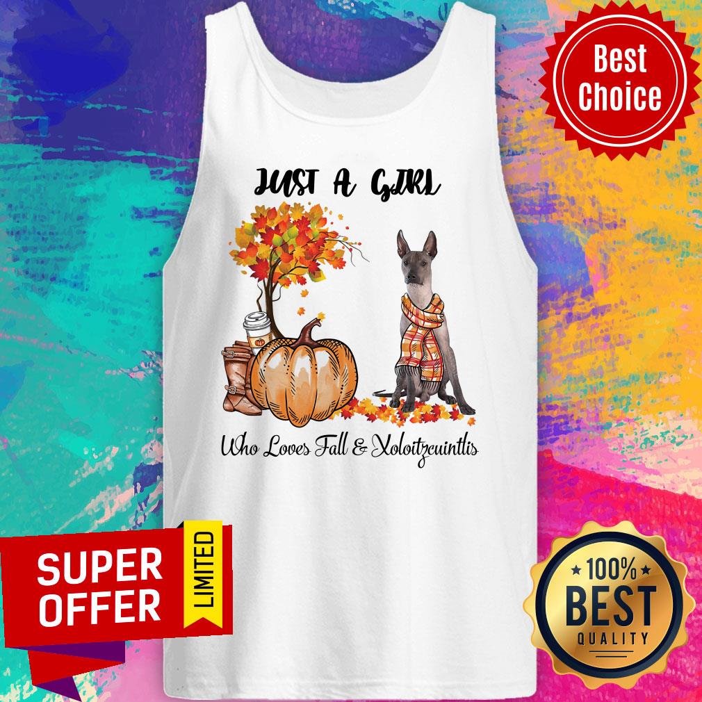Just A Girl Who Loves Fall And Xoloitzcuintli Halloween Shirt - Image 3