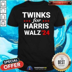Pretty Twinks For Kamala Harris Tim Walz 2024 T-Shirt