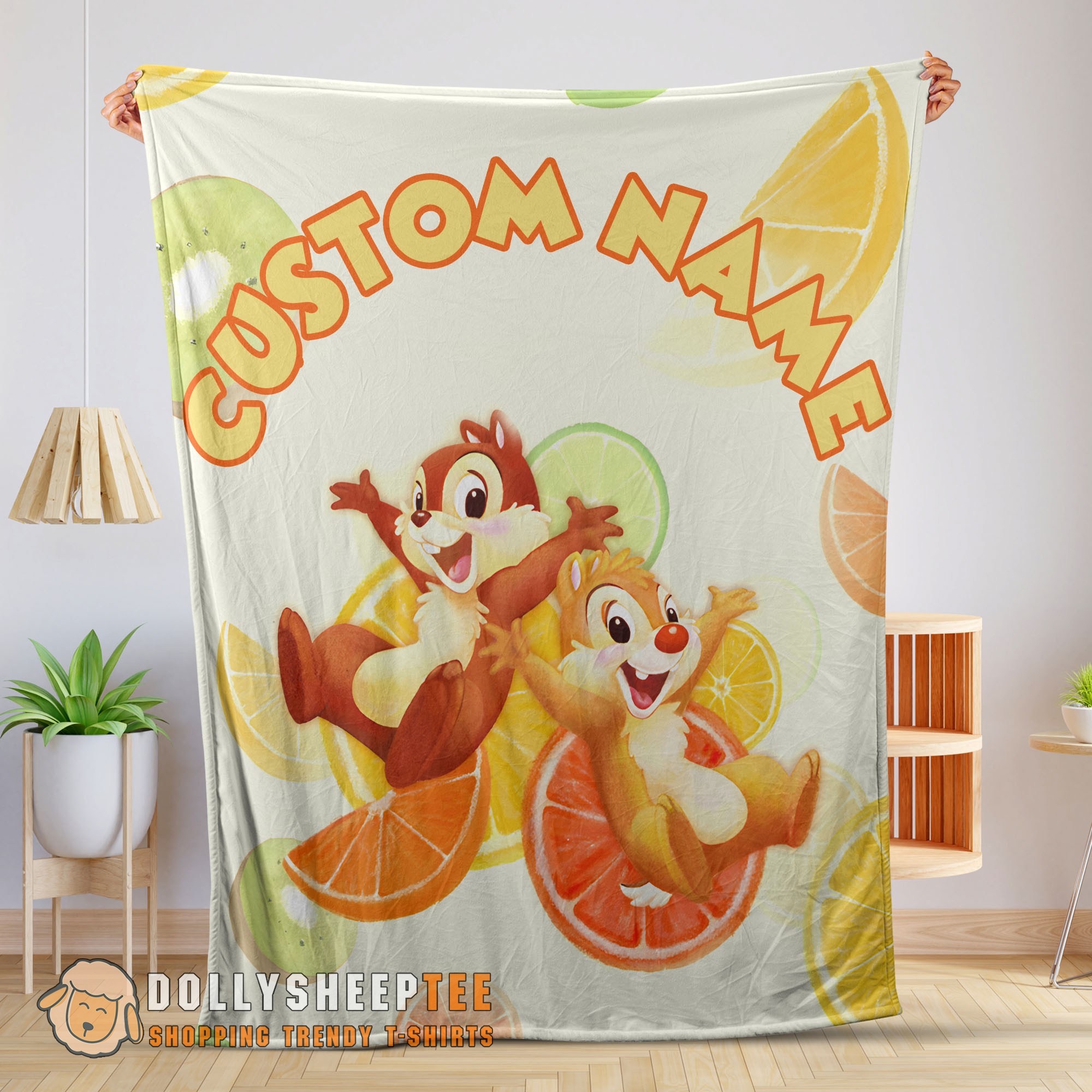 Perfect Disney Chip 'N' Dale Chip And Dale Blanket Fleece Customized Blanket