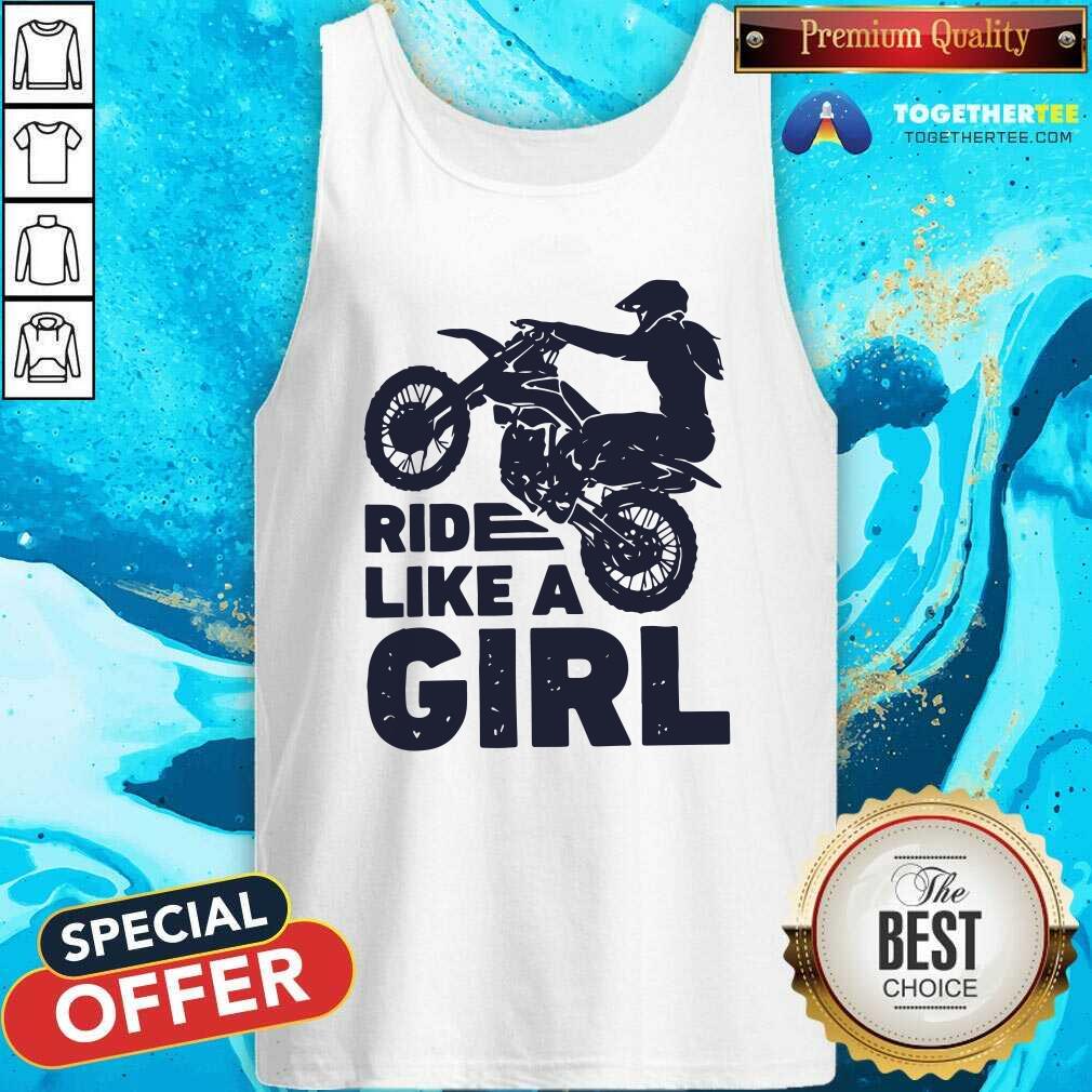 Awesome Motocross Ride Like A Girl Shirt - Image 3