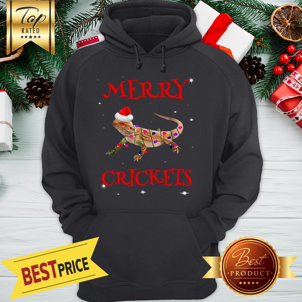 Official Bearded Dragon Merry Crickets Christmas Shirt - Image 5