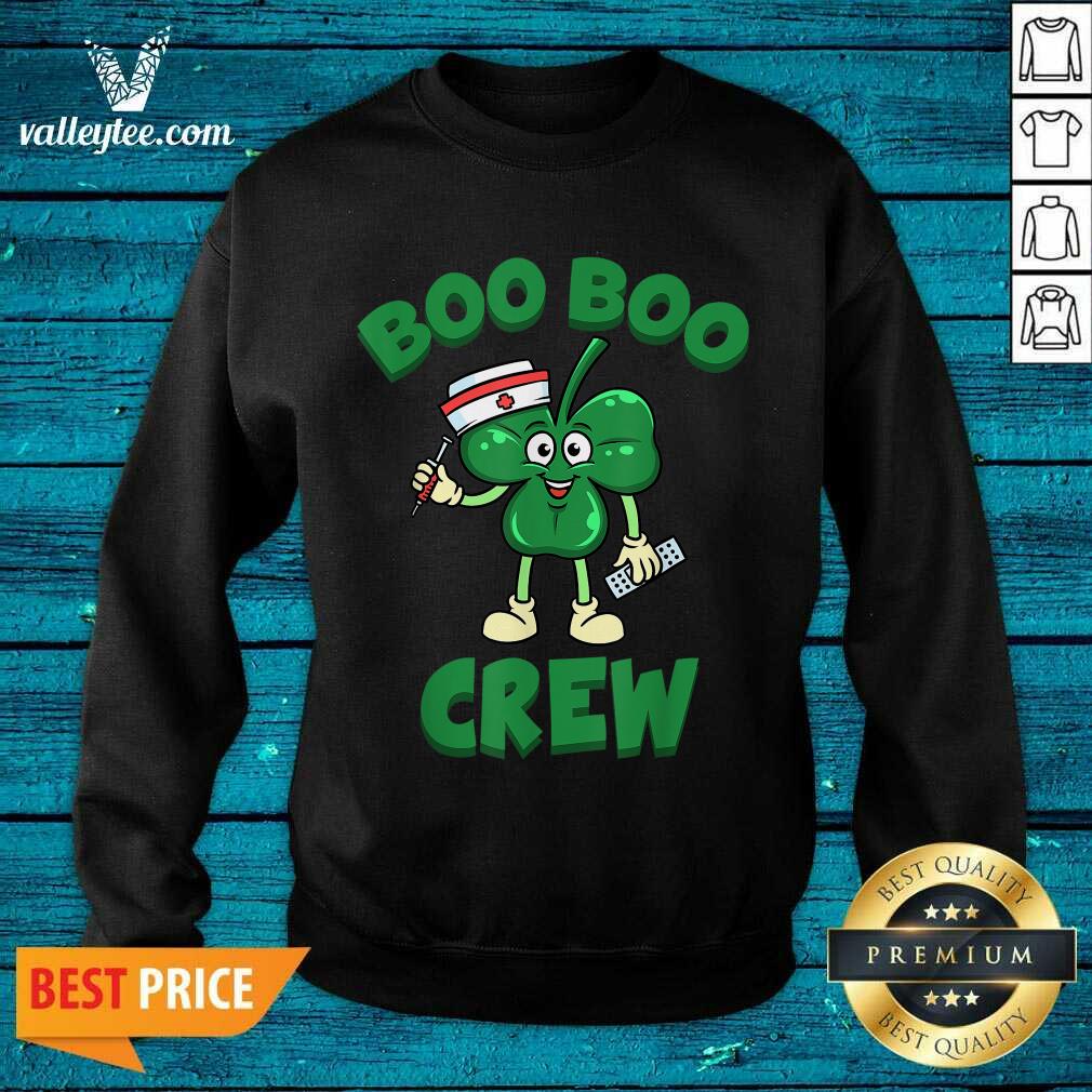 Sweet Lovely St Patricks Day Nurse Boo Boo Crew Green Lucky Gift Shirt - Image 5