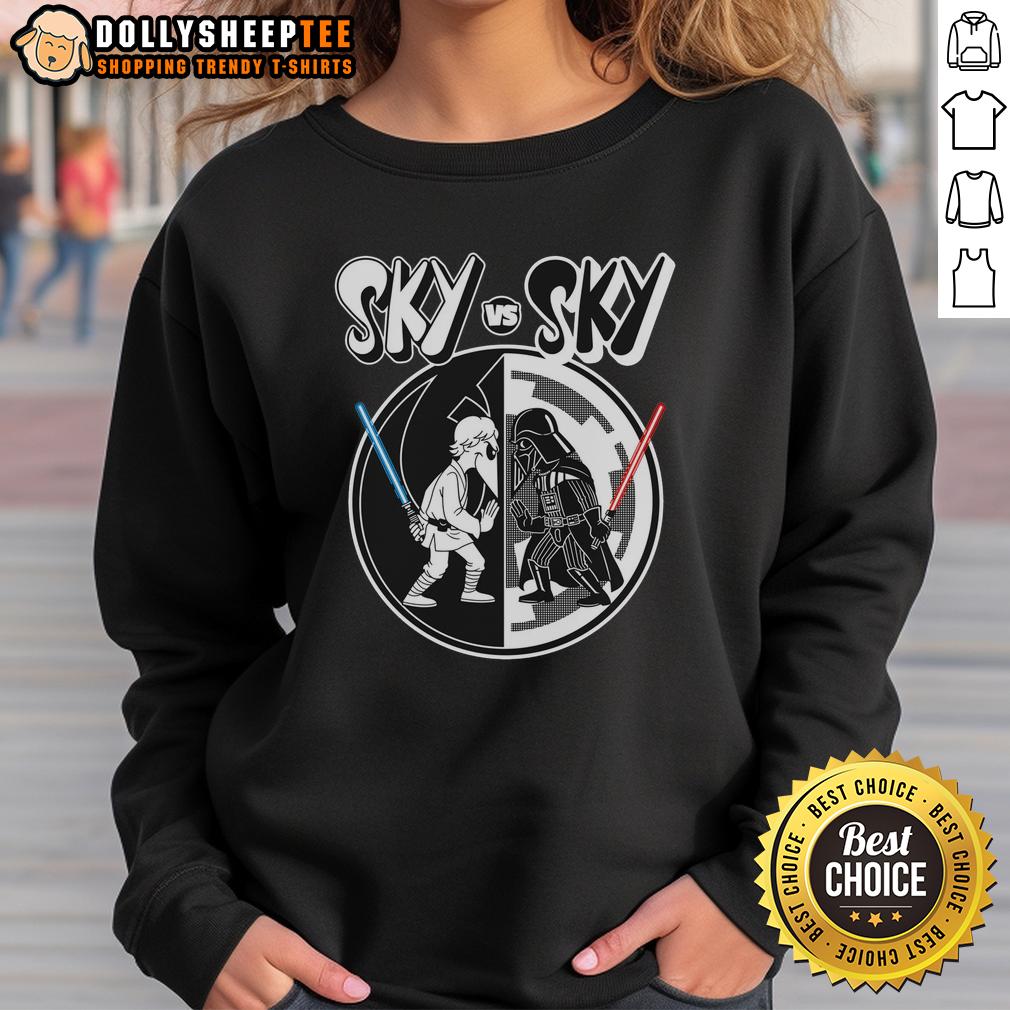 Good Sky Vs Sky Star Wars T-Shirt - Image 5