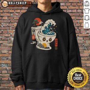 Alternative view of Good The Great Flush Wave Funny Toilet Spoof T-Shirt