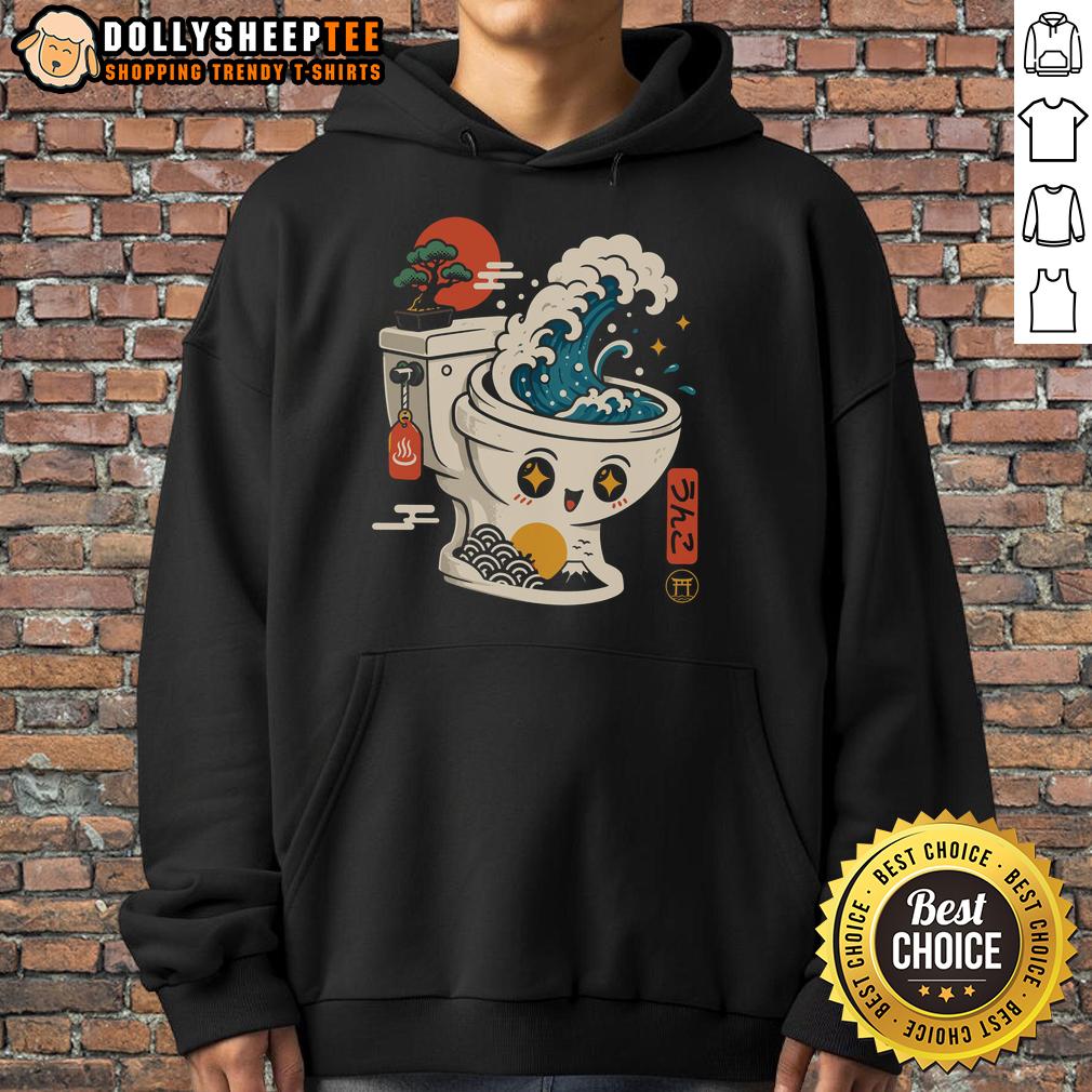 Good The Great Flush Wave Funny Toilet Spoof T-Shirt - Image 2