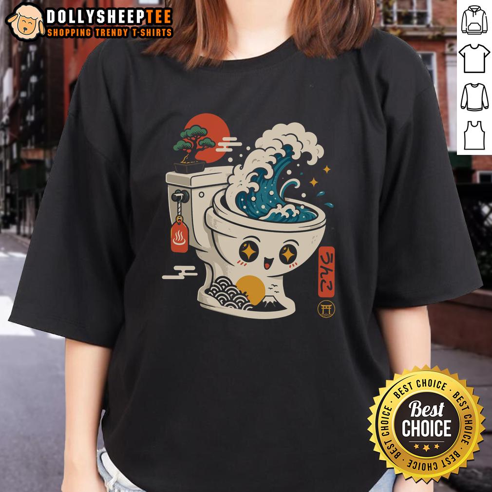 Good The Great Flush Wave Funny Toilet Spoof T-Shirt - Image 3