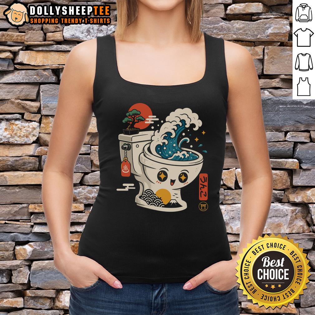 Good The Great Flush Wave Funny Toilet Spoof T-Shirt - Image 4