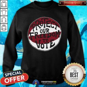Alternative view of Protect Our Freedom To Vote Shirt