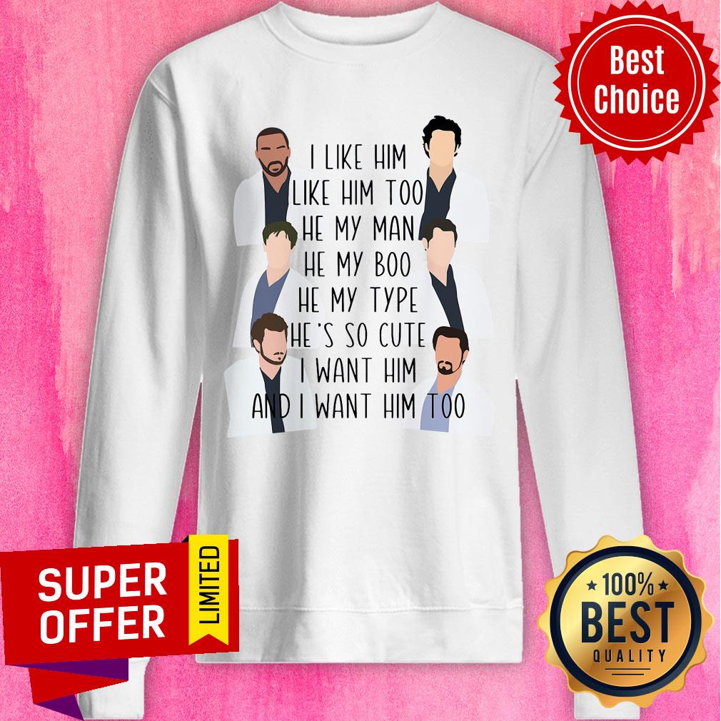 I Like Him Too He My Man He My Boo He My Type Shirt - Image 4
