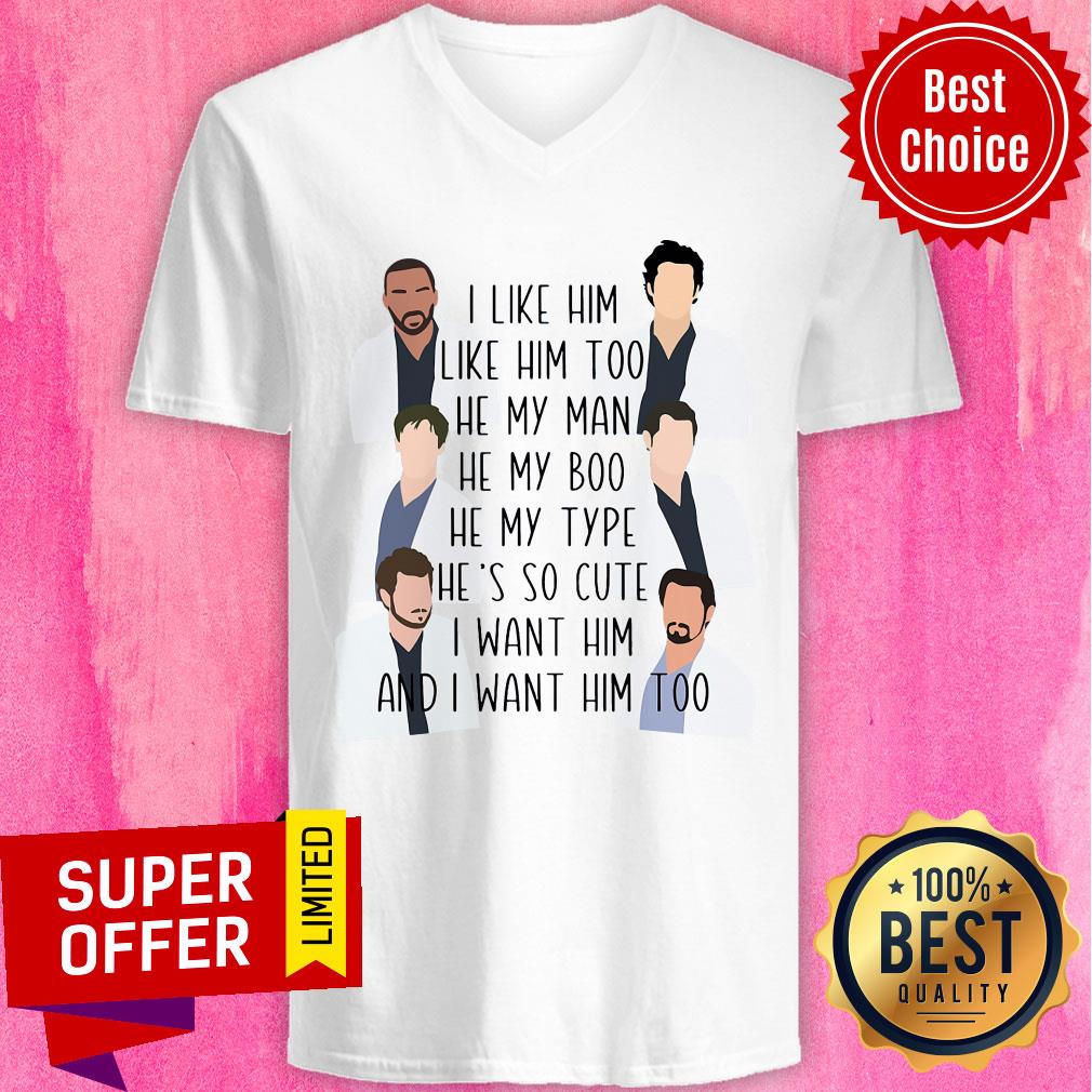 I Like Him Too He My Man He My Boo He My Type Shirt - Image 2