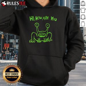 Alternative view of Good Hi How Are You Frog Neon T-Shirt