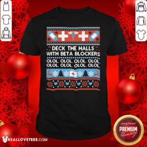 Awesome Deck The Halls With Bet A Blockers Shirt