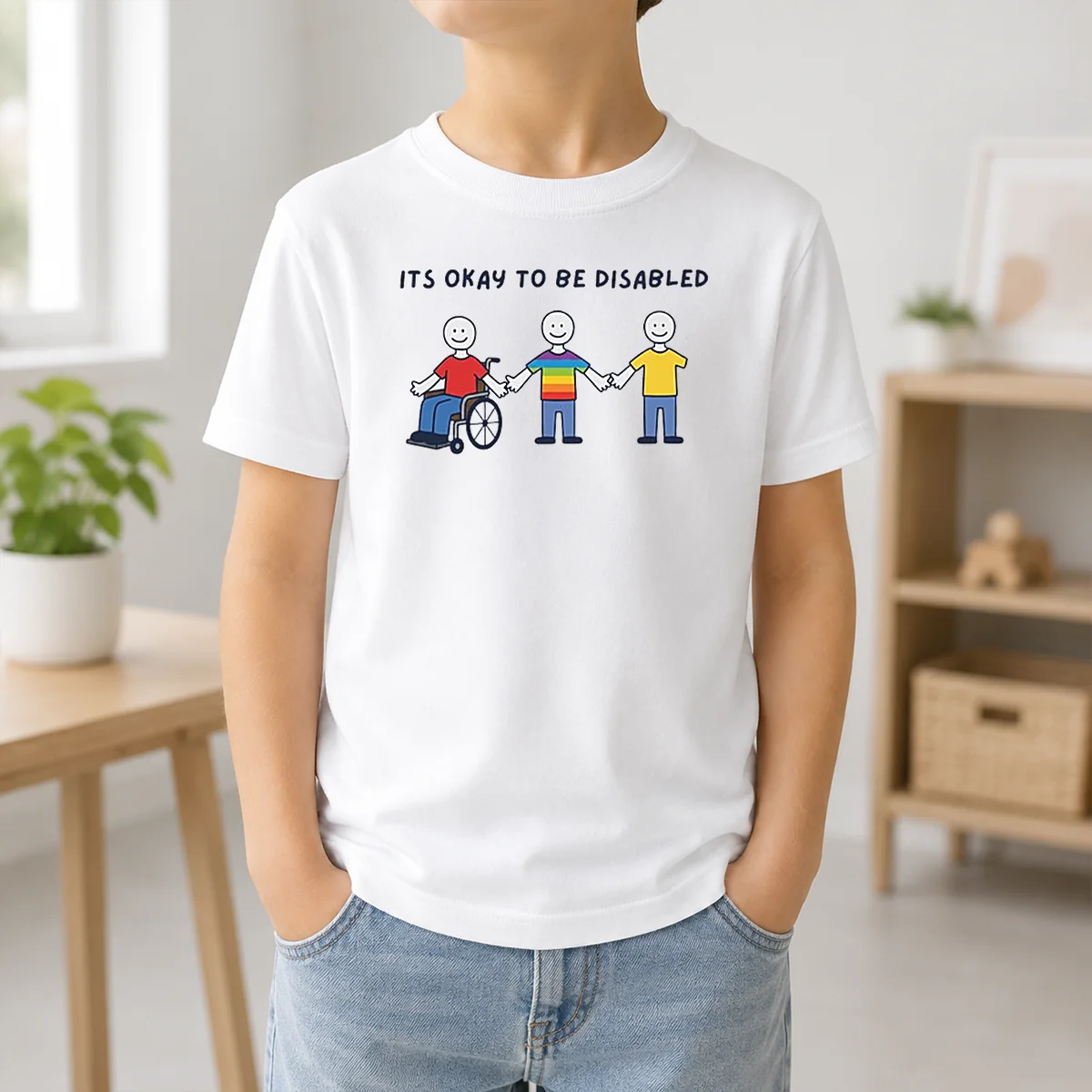 Pretty It Is Okay To Be Disabled Disability Awareness Shirt - Image 9