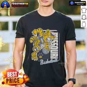 Official Missouri Tigers Basketball Mascot Dunk T-Shirt