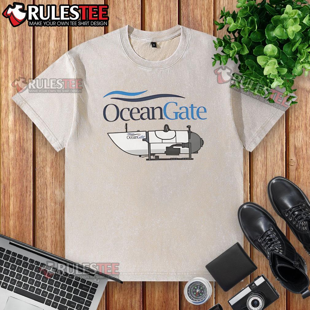 Official Oceangate Titan Submersible Disaster Adventure Titanic Wreck Lost Submarine T-Shirt - Image 6