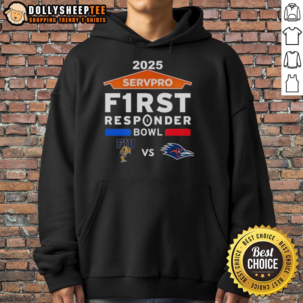Original Florida International Vs UTSA Roadrunners 2025 Servpro First Responder Bowl Matchup T-Shirt - Image 2