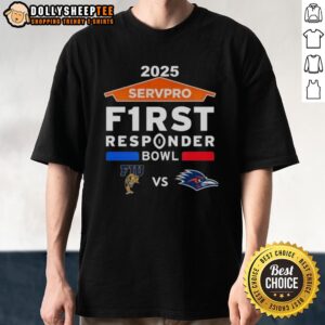 Original Florida International Vs UTSA Roadrunners 2025 Servpro First Responder Bowl Matchup T-Shirt