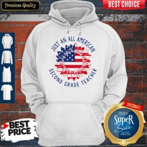Alternative view of Funny Just An All American 2nd Grade Teacher Shirt