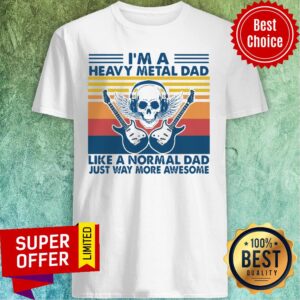 Nice I’m A Heavy Metal Dad Like A Normal Dad Just Way More Awesome Shirt