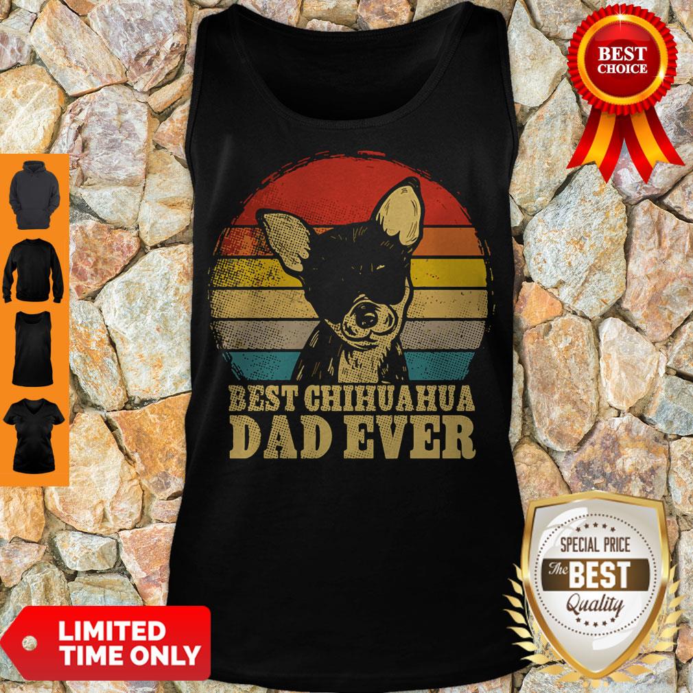 Vintage Best Chihuahua Dad Ever Shirt - Image 5