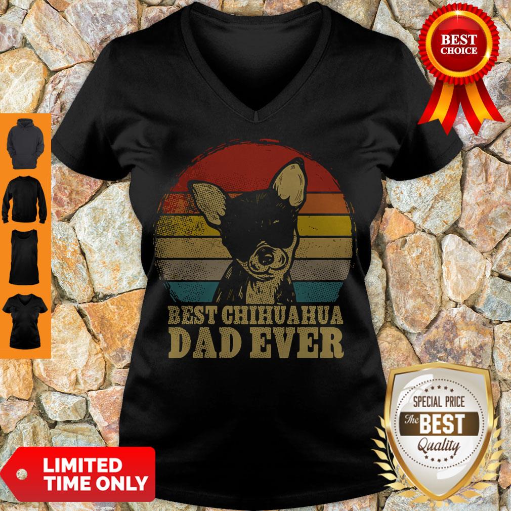 Vintage Best Chihuahua Dad Ever Shirt - Image 4