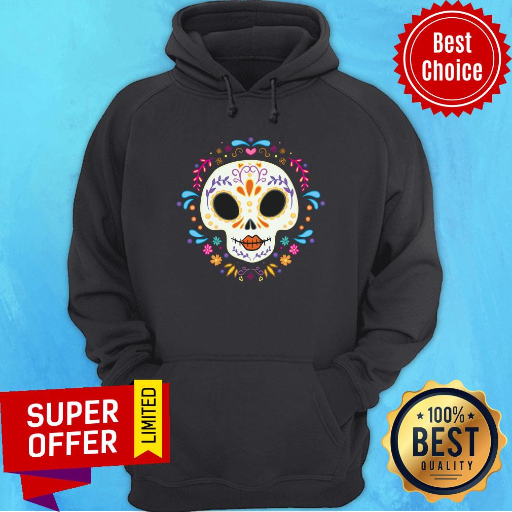 Art Sugar Skull Day Of The Dead Shirt - Image 5