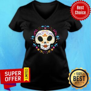 Alternative view of Art Sugar Skull Day Of The Dead Shirt