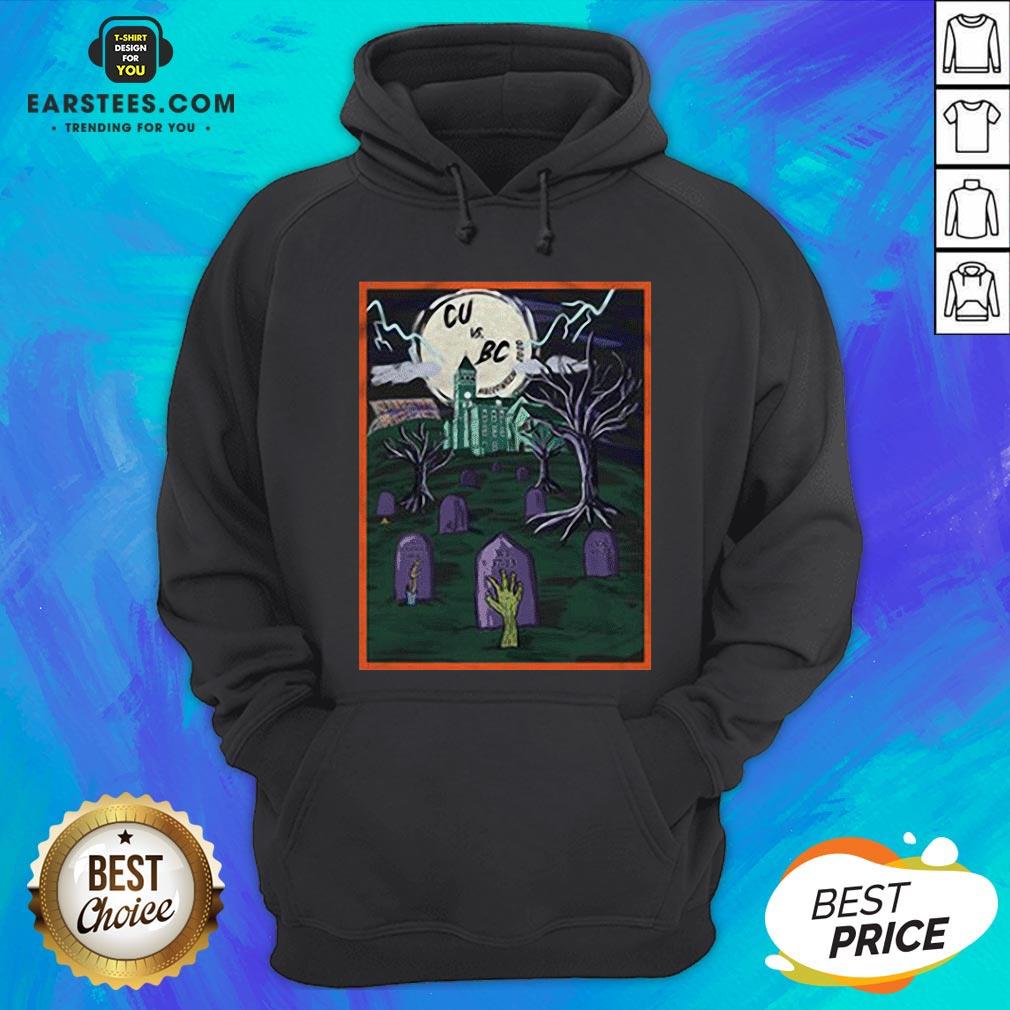 Pretty CU Vs BC Tiger Halloween Shirt - Image 3