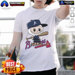 Good Labubu Charlie Brown Atlanta Braves T-Shirt